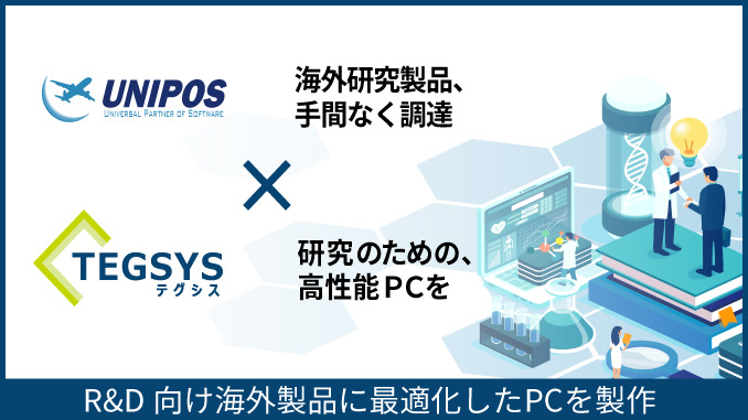 ユニポスｘテグシス 海外ソフトが動くPC製作はテガラ